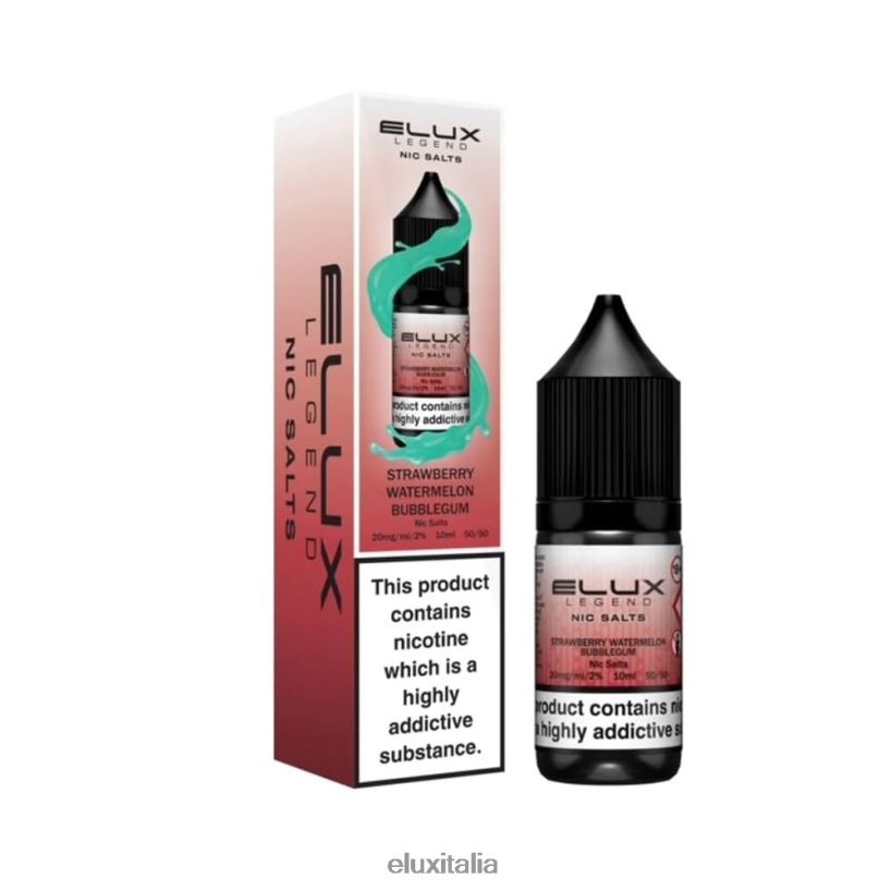 Elux Bulk Buy | Elux Legend sale nico 10ml Gomma da masticare alla fragola e anguria HH20XP17