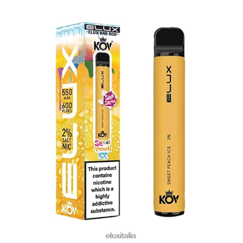 Elux Roma | Elux Bar vaporizzatore usa e getta della serie Sweet dolce gelato alla pesca HH20XP108