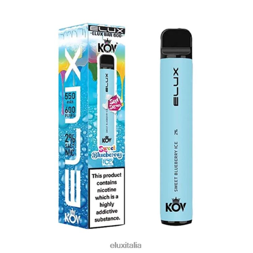 Elux Vape Near Me | Elux Bar vaporizzatore usa e getta della serie Sweet dolce gelato ai mirtilli HH20XP109