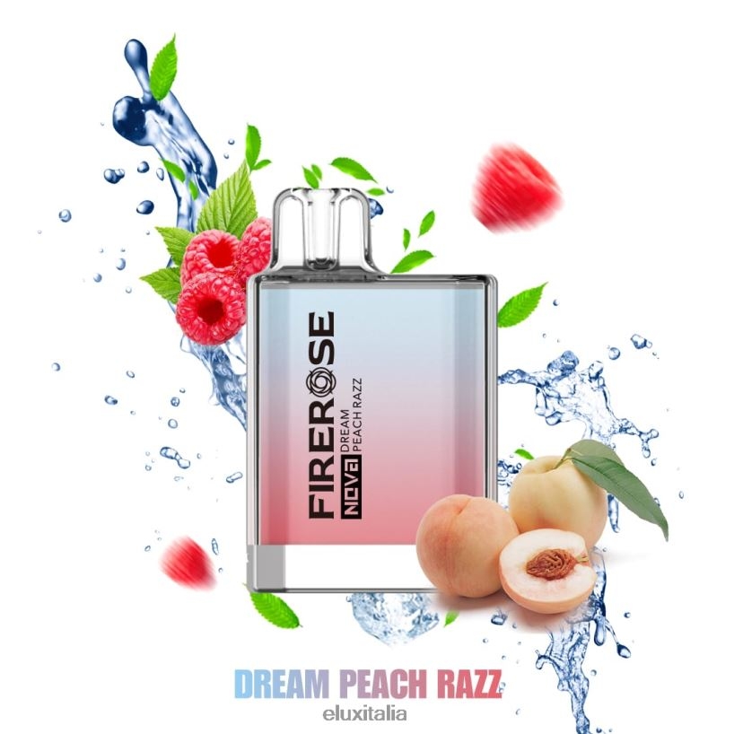 Elux Juice Flavors | Elux Firerose Nova Vaporizzatore usa e getta da 600 puff Razz da sogno alla pesca HH20XP112