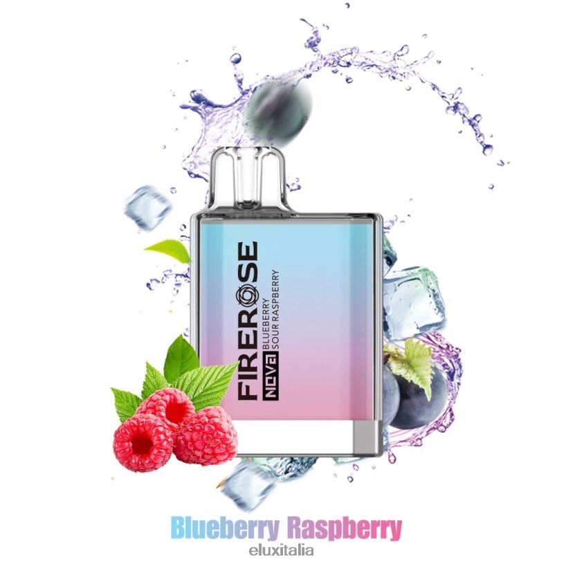Elux Juice Flavors | Elux Firerose Nova Vaporizzatore usa e getta da 600 puff lampone acido al mirtillo HH20XP22